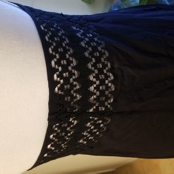 Topshop Sheer Black Top Knit V Neck Romper Sexy See Through Cheeky - Picture 7 of 12